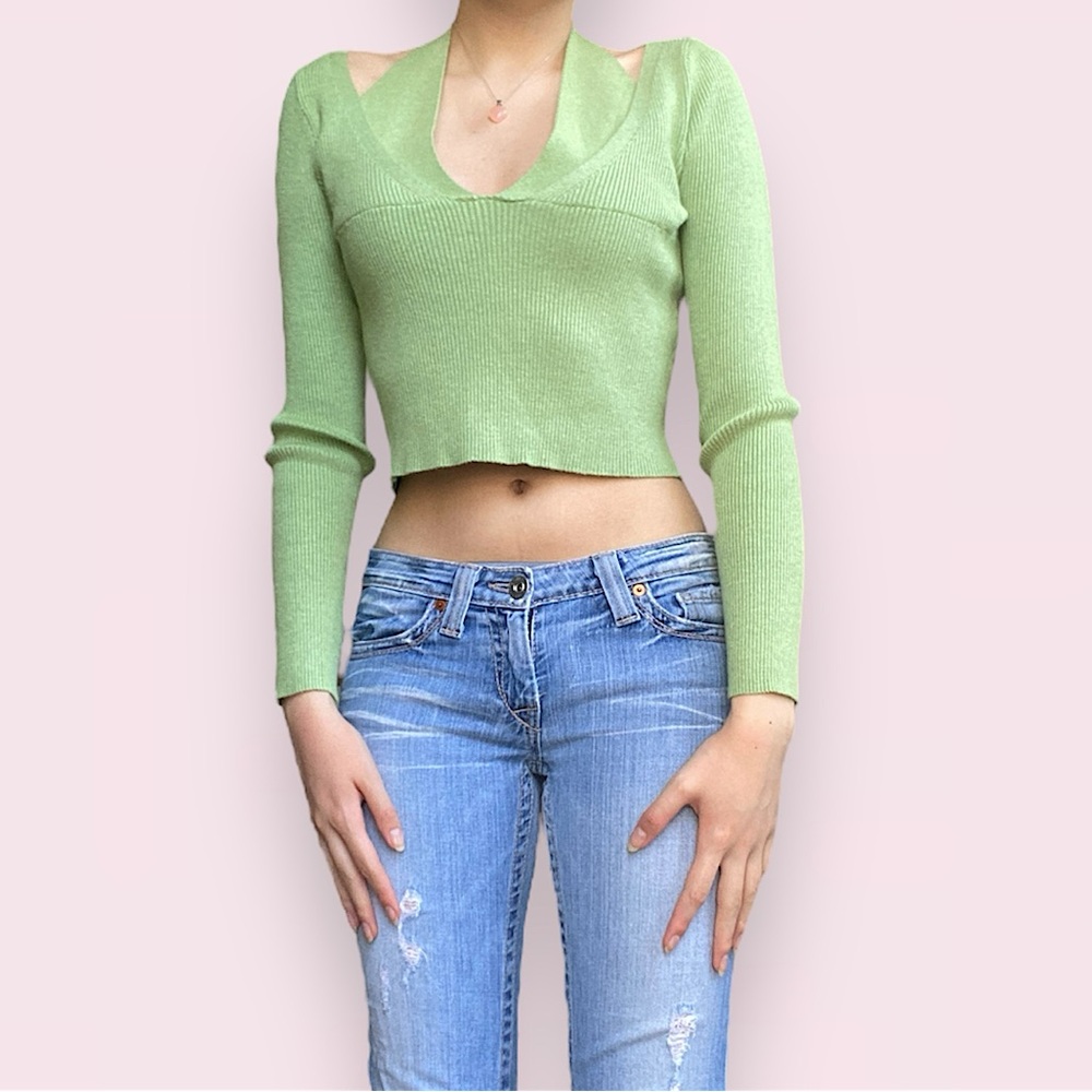 green cider top y2k